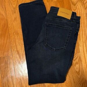 Calvin Klein Men's Dark Blue Slim Jeans